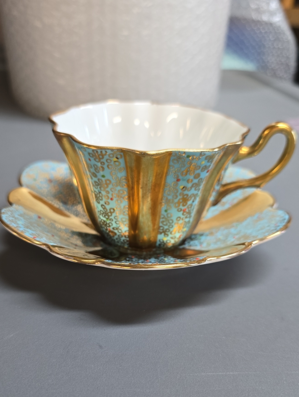 Royal Stewart, Spencer Stevenson England Teacup And Saucer